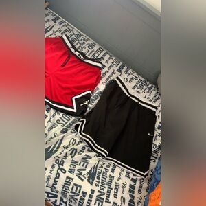 Men's Athletic Shorts - Red and Black